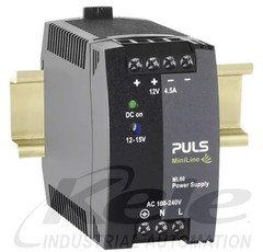PULS ML60.121 MiniLine-2 Single Phase Power Supply: 12VDC/4.5-3.6A/54W
