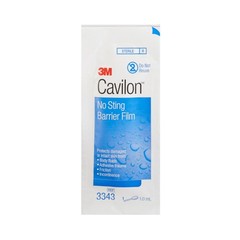 3M Cavilon Barrier Film, No Sting, Alcohol-Free, Conforming, 1.0 mL-Box of 25