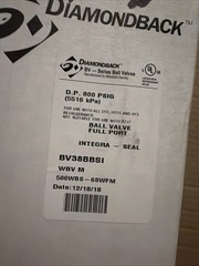 Diamondback 586WB Brass Ball Valve 800PSIG -325F. Three Pack.