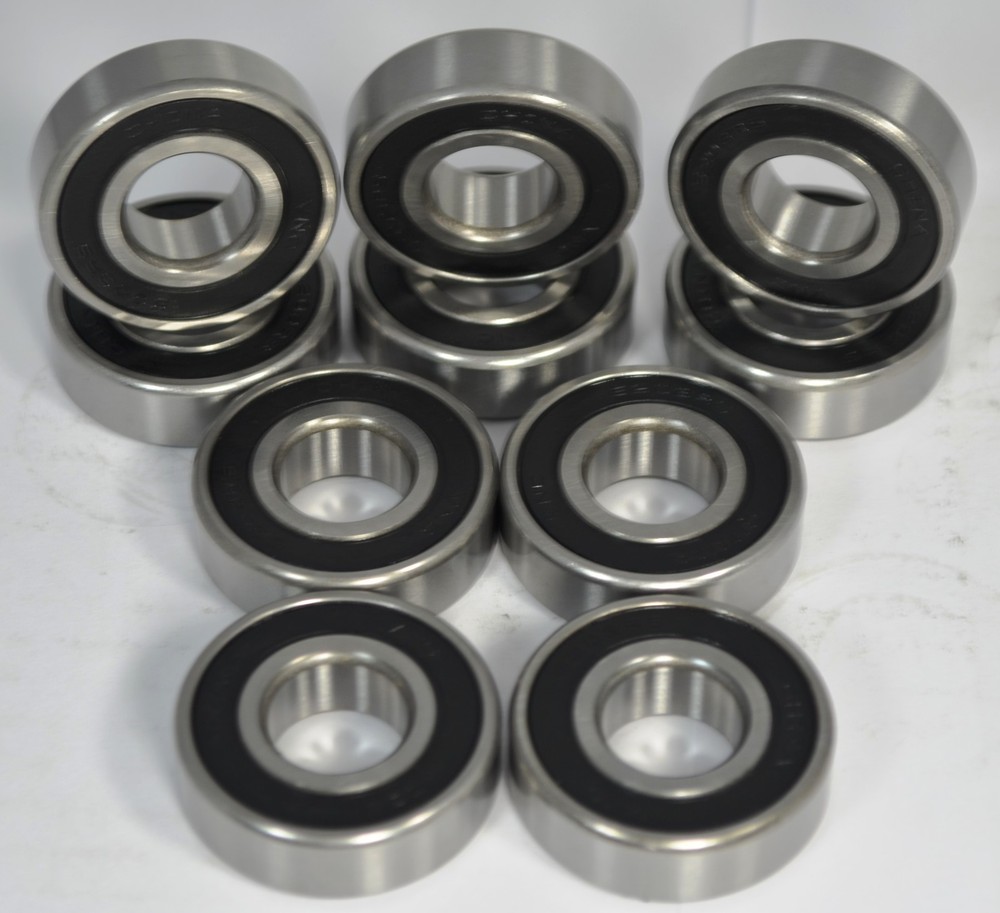 6203-2RS C3 Premium Sealed Ball Bearing, 17x40x12 (Qty. 10)
