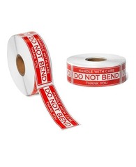 20 Count 3x1in Not Bend Caution Stickers Self-Adhesive Shipping Labels