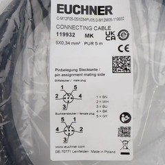 Euchner connection cable C-M12F05-05X034PU05.0-M12M05-119932 original packaging