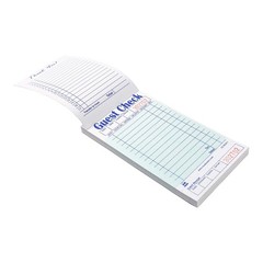 Royal AmerCare Green Guest Check Paper Receipt Book, Carbonless