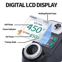 YIHUA 982-V C210 40W Soldering Station Precision Digital Soldering Iron Kit ESD