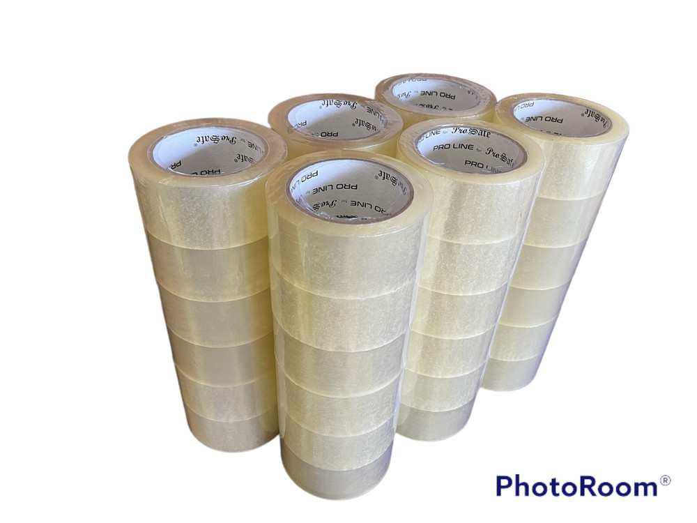 ProLine Packing Tape 36 Rolls 100 Yards (300 ft) Clear Carton Sealing Tape 2″