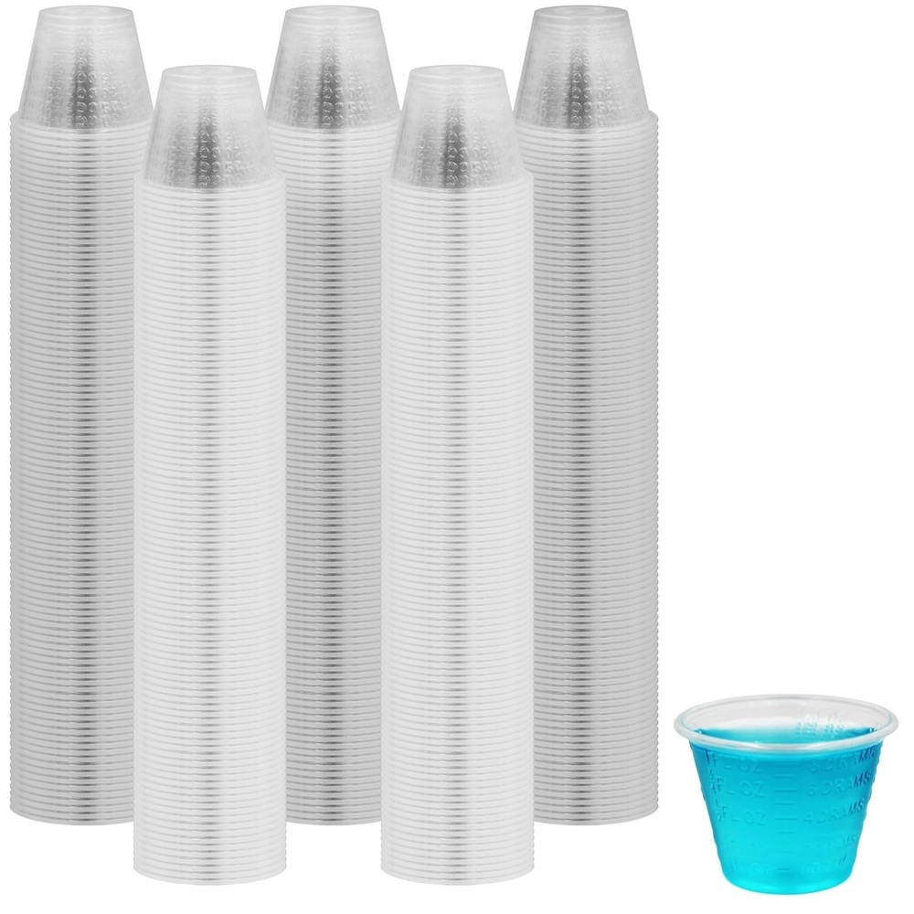 MED PRIDE 1oz Graduated Medicine Cups Clear Disposable Liquid Dose 1000-2000ct