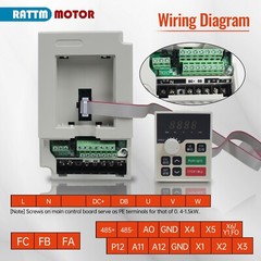 US SHIP】2.2KW 220V Water Cooled Spindle Motor ER20+VFD Driver+80mm Spindle Clamp