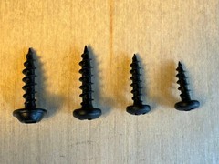 Black Pan Head Screws #6×1/2″, #6×5/8″ QTY 250 pack, #8×3/4″ QTY 200 pack