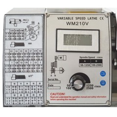 110V WM210V Inch Precision Instrument Variable Speed Metal Bench Lathe 1.1KW
