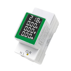 2 Pieces AC Current Voltage Amperage Power Energy Panel Meter LCD Digital Displa
