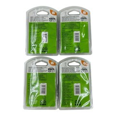 Lot of 4 Dymo LT White Plastic Label Refills 1/2″ x 13′ Dymo LetraTag 91331