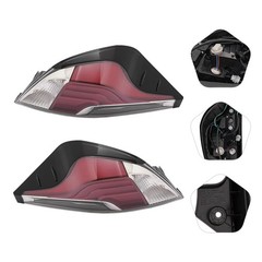 2015-2017 Toyota Prius C Rear Outer Tail Lights Halogen Clear Lens Pair