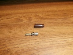 Lot/5 Vintage HH Smith 455 Brown Solderless Banana Male Plug,15 Amps 1 KV.NOS
