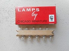 Chicago Miniature PR6 Flashlight Bulb 2.47 Volts Box Of (10)
