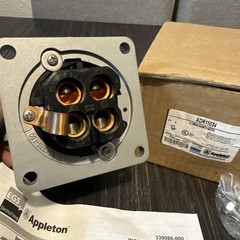ADR15034 Appleton Pin and Sleeve Receptacle 150-Amp Industrial Heavy-Duty