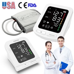Digital Arm Blood Pressure Monitor BP Cuff LED Heart Rate Machine Tester USA New