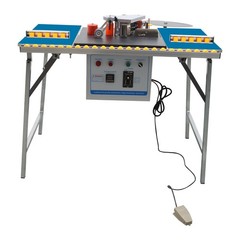 110V 1.2KW Electric Automatic Curved Straight Edge Banding Machine With platform