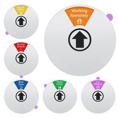 Office Door Signs – Do Not Disturb, Please Knock, Out of Office, In a Meeting…