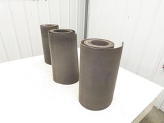 16″W x 21′ 10″ Soft Top Polyester Nylon Conveyor Belt Tan 1/8″Thick Laced
