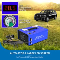 Portable 30MPA Auto-Stop 12V/110V PCP Air Compressor for Rifle Airgun Paintball
