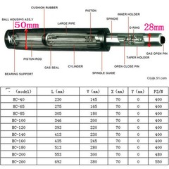 Universal Gas Lift Cylinder Pneumatic Gas Strut For Office Chair