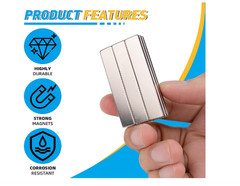 14 Pack Powerful Neodymium Bar Magnets, 60 x 10 x 3 mm Rare Earth Magnet Bar