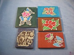 5 Handmade Natural Paper Blank Book-Journal-Diary-Notepad-Dream Book-Memo NOS