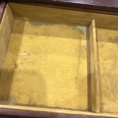 Vtg Roll Top Desk Organizer Tambour Valet Jewelry Box Drawer Made in Japan