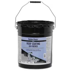 66 Home Roof Coating Waterproof Black Elastomeric Rubberized Sealant 4.75 Gal