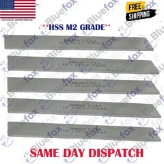 Cut Off Parting Blade High Speed Steel 1/8 Inch x 3/4Inch x 6Inch Set of 5 pc