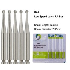 WAVE Dental Round Carbide Bur For Slow Speed Latch RA1-8 Taper Fissure RA702 699