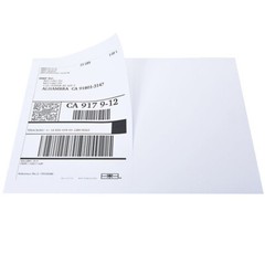 50-20000 8.5×5.5 Shipping Mailing Labels Half Sheet Adhesive 2 Per Sheet Blank