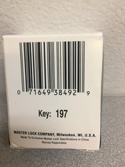 Master Lock 1-1/16″H X 1-3/4″W X 1-3/4″L Laminated Stl Breakaway Warded padlock