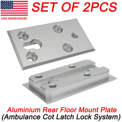 2*For Stryker Ferno Ambulance Gurney Cot System Rear Floor Mount Plate # 0900266