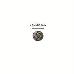 10pcs Silver Dental Orthodontic Lingual Buttons Bondable Metal Brackets – NEW