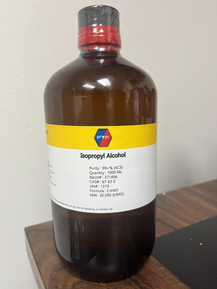 Isopropyl Alcohol ACS Grade- 1000 ML x 4