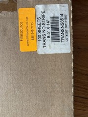 Filmsource Transparent Plastic Sheets 8.5 x 14 in 100 Sheets
