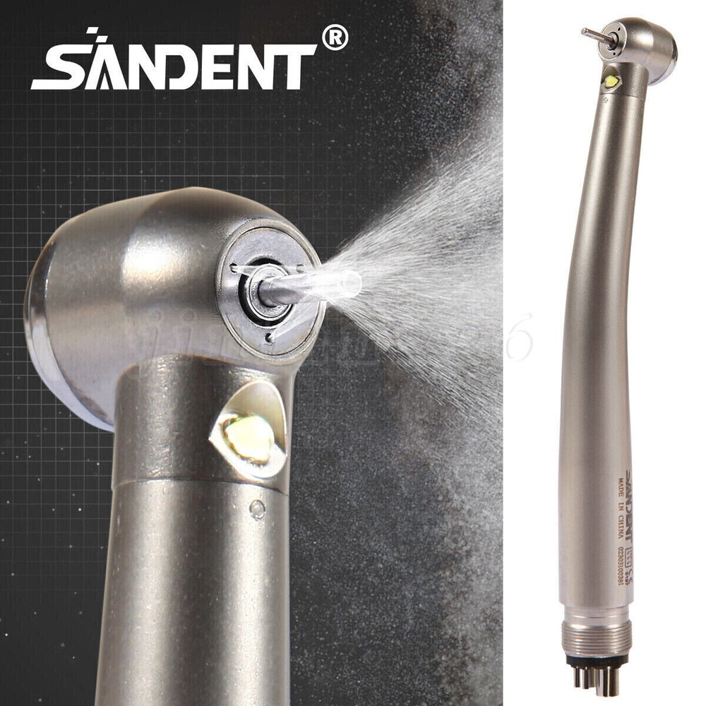 NSK Style Dental Fiber Optic LED E-generator high speed handpiece 4 HOLE Turbine