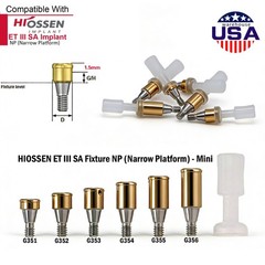 US Dental Locator Abutment Male Caps Kit Fit Hiossen Nobel Zimmer Implant System