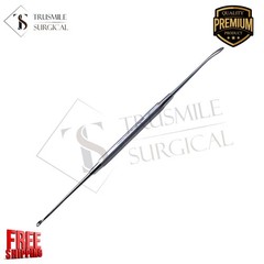 Dunning Elevator and Curette, Double Ended, 3mm x 5mm Cup, 3mm Blade