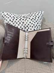 Filofax Vintage Leather A5 Size Brown Organizer Planner- Rare Beauty Vintage
