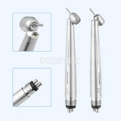 Dental 45° Degree LED Surgical High Speed Push Button Handpiece 4H E-generator
