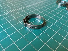 5 Pieces Stainless Steel Single Ear Hose Clamps Size 1″ or 27.1 mm (5-pack)