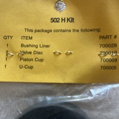 TapeTech Parts TapeTech Pump Rebuild Kit – 502H