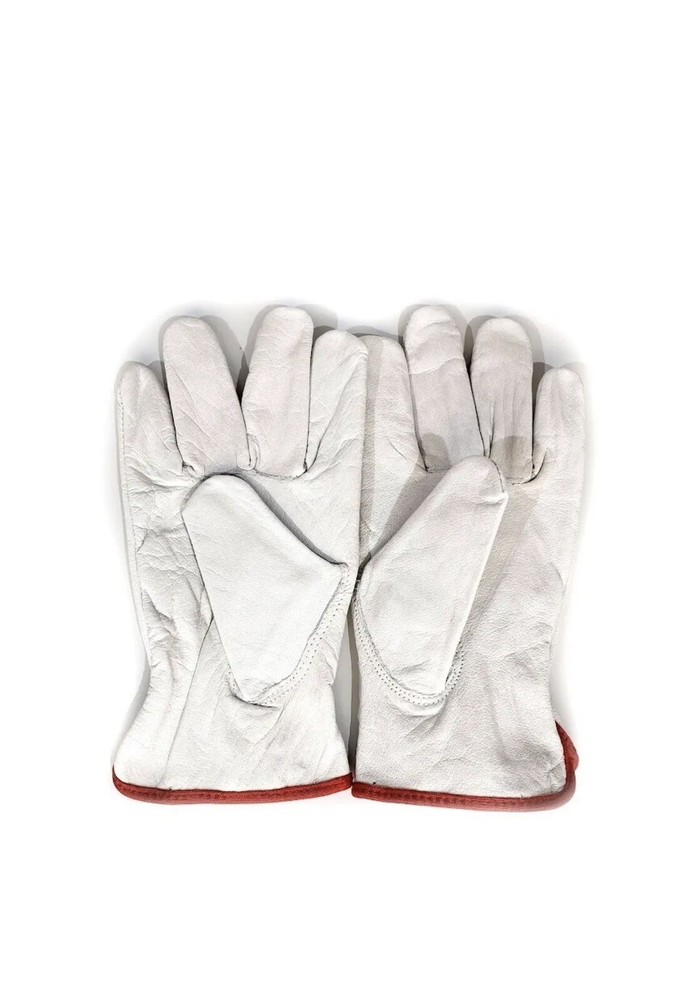 12 Pair Pack, Goat Skin Grain Leather Drivers, work safety gloves (PPE), Size S