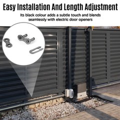 30ft Roller Chain for Gate Openers – Carbon Steel, 2 Connect Links, Electric Sli