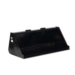 Titan Attachments 60″ Skid Steer Dirt Bucket V2, 1/8″ Thick Structural Steel