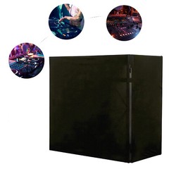 DJ Black Portable Oxford Cloth Scrim DJ Display Stand Facade Booth Event Cover