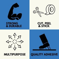 Blue Painters Tape 3″ x 60 Yards 5.5 Mil Premium Masking Packing Tape 16 Rolls