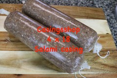 10 pc pack – 4 X 18 Inch Fibrous Casings for 25 lbs Dry Sausage Salami Pepperoni